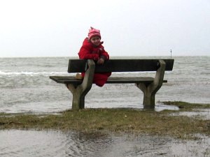 Het water komt langzaam op